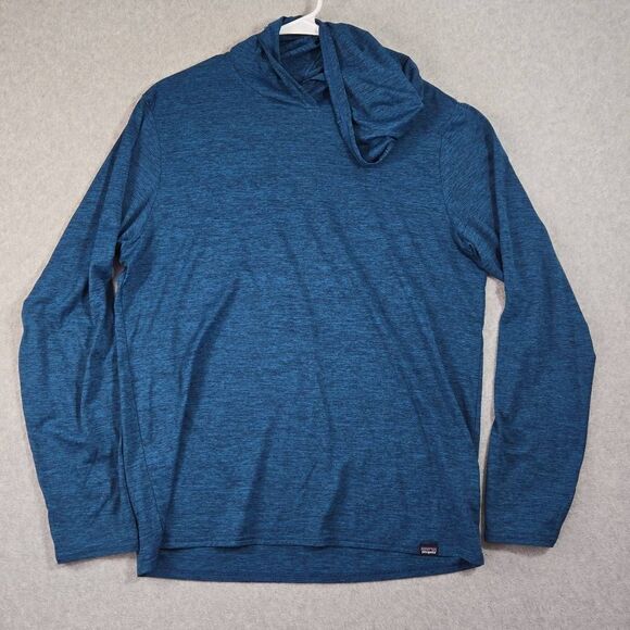 Patagonia Men's Capilene Cool Daily Hoodie 50+ UPF Stretch Blue Medium - Picture 1 of 11